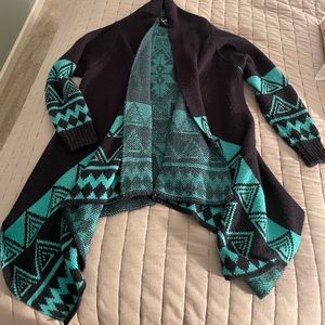 Printed cardigan